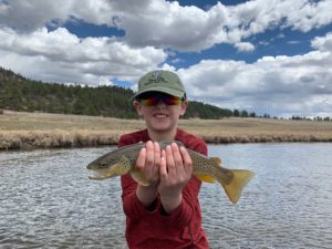 We take kids on guided fly fishing trips.