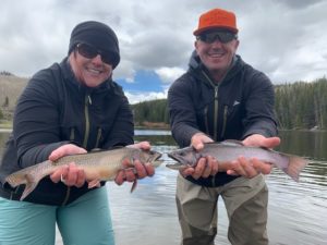 Doubled up on trophy Colorado Brook Trout!