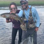 Fly fishing below 11 mile canyon at Abell River Ranch.