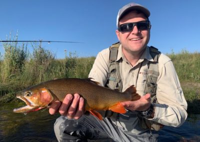 Guided fly fishing on the Dream Stream with this trophy cutthroat trout.
