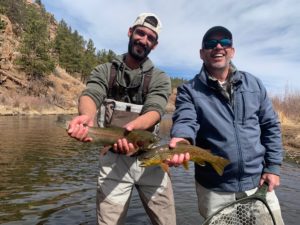 Deckers double from a spring guide trip on the South Platte near Deckers.