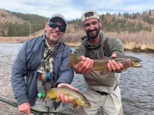 Great start to a guided fly fishing trip on the South Platte River near Deckers.
