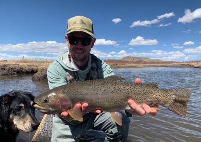Chris Pandolfi of the Infamous String Dusters with a great fishing from South Park Colorado.
