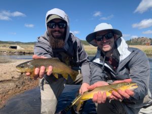 Doubles from a guided fly fishing trip near Lake George Colorado.