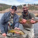 Father son Colorado guided fly fishing trip