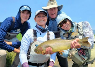 Guide Jonathan Messinger with a trophy cut bow from the Dream Stream