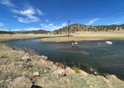 Private water fly fishing on the South Platte River near Colorado Springs and Denver.