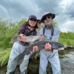 Trophy doubles from a guided fly fishing trip at the Rolling J Ranch on the Arkansas River