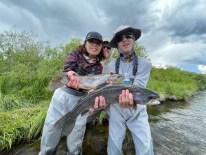 Trophy doubles from a guided fly fishing trip at the Rolling J Ranch on the Arkansas River