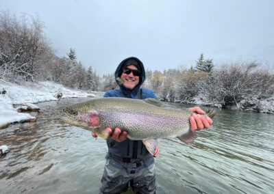Giant trout near Denver at Silver Tip Ranch