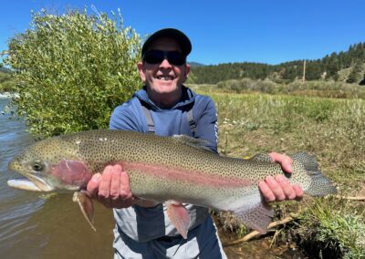 Trophy Rainbow Trout landed at Shawnee Meadows.