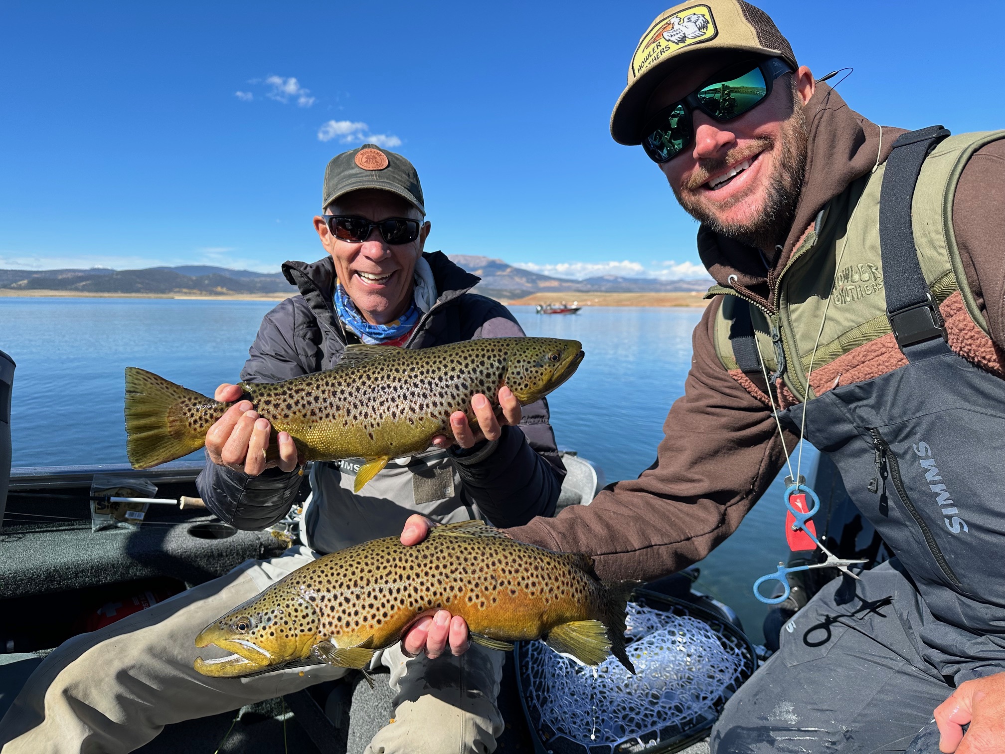 Guided reservoir fly fishing trips for trophy trout!