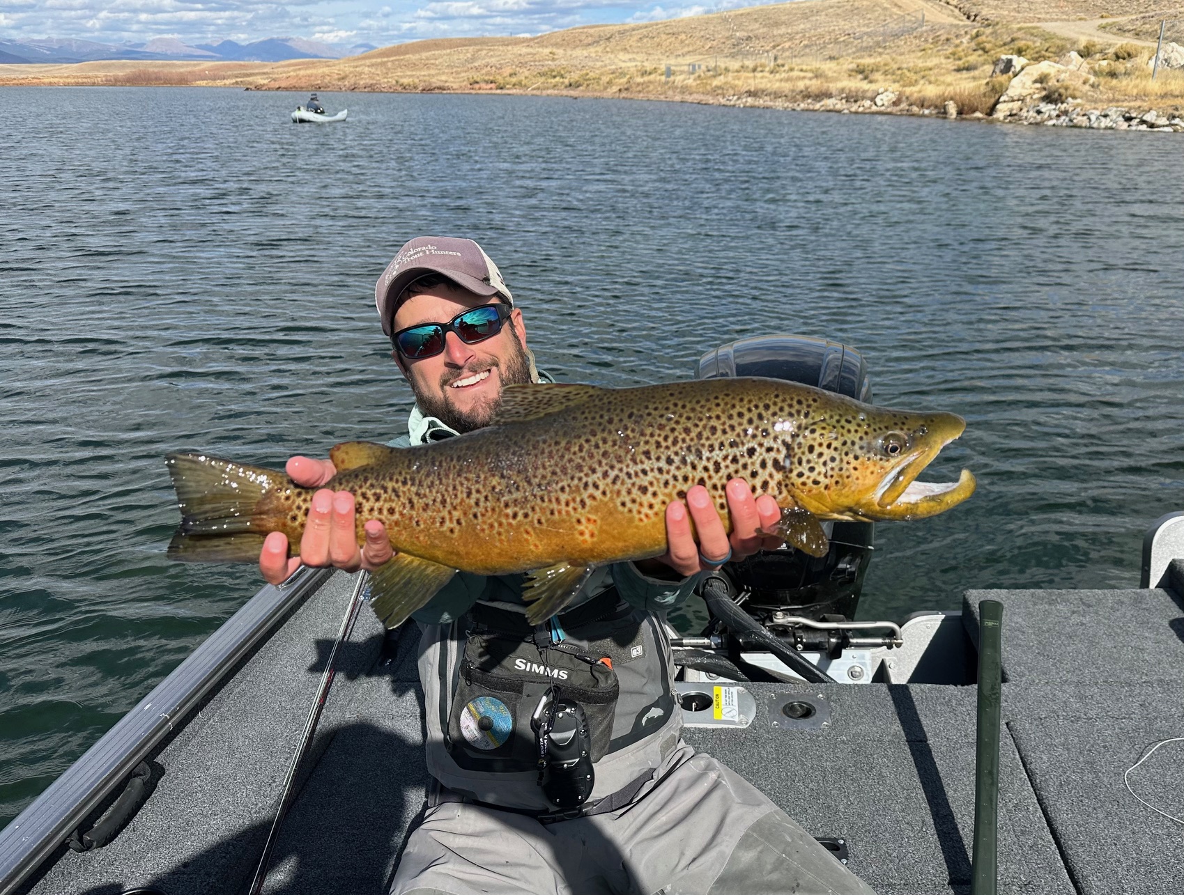 Danny Frank with a trophy Stillwater brown trout