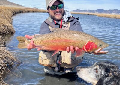 Danny Frank with a big, colored up Dream Stream fish.