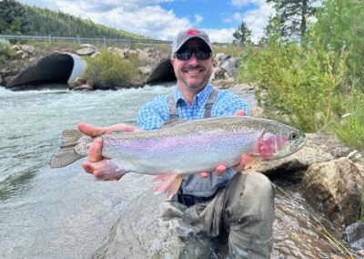 Large fish from the famous Rawhide Ranch on a guided fly fishing trip