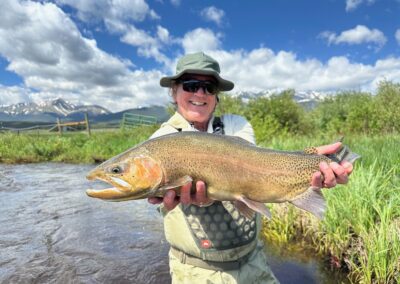 Huge cutthroat trout from Rolling J Ranch and a Colorado guided fly fishing trip