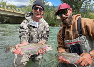 Doubles from a guided fly fishing trip at Silver Tip Ranch near Denver